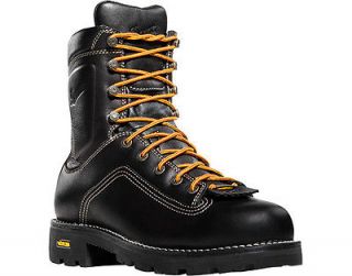 Danner 14547 8 Quarry Plain Toe Black Work Boots Size 11.5 EE