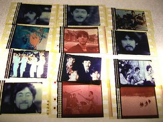 THE BEATLES Rare film cell clip lot of 12 collection movie dvd 
