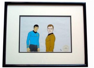 STAR TREK ANIMATED TAS Animation Kirk Spock CARTOON CEL