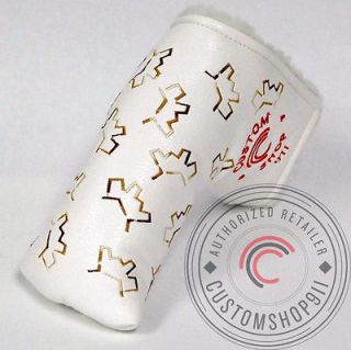   Dog White Brwn Putter Cover Headcover fits Scotty Cameron Ping blade