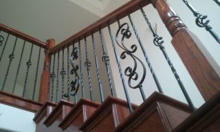 IRON BALUSTERS   Scroll Series Iron Balusters Many Colors FREE 