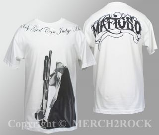 Authentic MAFIOSO CLOTHING Sisters Keeper Shotgun White T Shirt S M L 