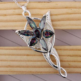   of the Rings Arwen Evenstar Rainbow multicolour Pendant Necklace Free