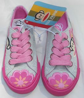 Paul Frank for Target Monkey grey /pink sneakers shoes school Girls 