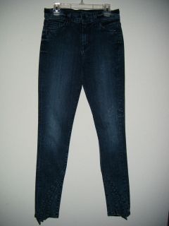   FOR ALL MANKIND JEANS High Waist Gwenevere Dusty Slate Mineral Size 24