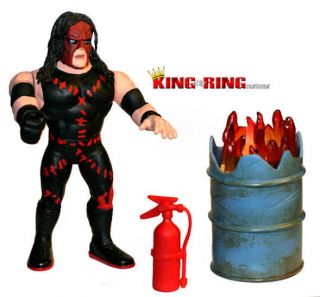   Custom Hasbro Wrestling Figure w/ Trash Can & Fire Extinguisher WWF