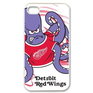 Detroit Red Wings hockey iPhone 4 or 4S Hard Plastic White case cover 