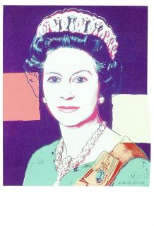 09289) Postcard   Queen Elizabeth II by Andy Warhol 1985 NPG