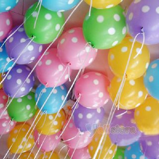 New Polka Dot Balloons Birthday Party Wedding Decoration 7 Colors