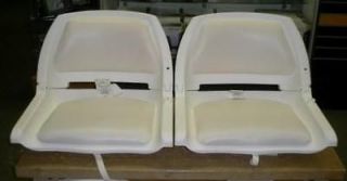 Newly listed WISE/ACTION PLASTIC FOLD DOWN PADDED BOAT SEAT WHITE, SET 