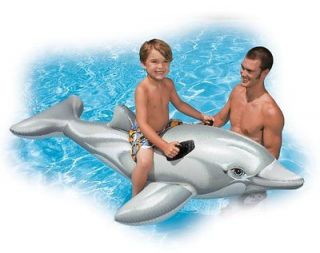 INTEX Giant Dolphin Inflatable Swimming Pool Ride On Raft  58539EP