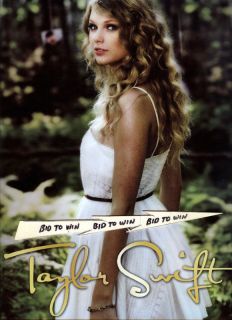 taylor swift white dress full color promo poster cool