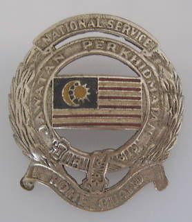   Home Guard Cap Badge Emergency Malaysia 1950s Perak Johore Port Klang