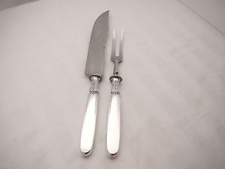   Anacapri Carving Fork Knife Set Sterling Silver HandCrafted Italian