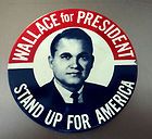 1968 George Wallace for President Vintage Political Pinback Button 