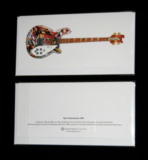mani s rickenbacker 4005 greeting card dl size from united
