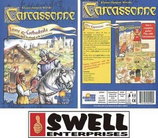 carcassonne inns cathedrals expansion board game from canada time left