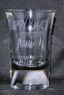 One Personalised Engraved Shot Glasses great for 18th 21st Birthday 