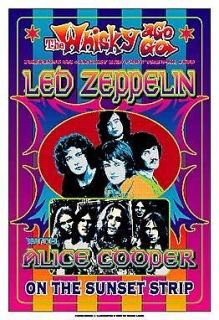 led zeppelin at the whisky a go go concert poster