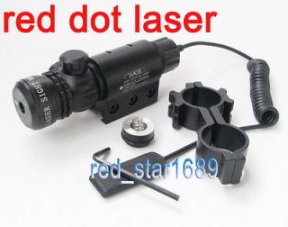 635nm RED DOT SIGHT/RED LASER+QD MOUNT 20mm rail ON/OFF/REMOTE 2 