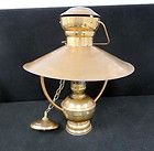 Antique Brass John Scott Hurricane Lamp Made England 10 5