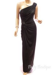 one shoulder bridesmaid prom gown evening long maxi dress