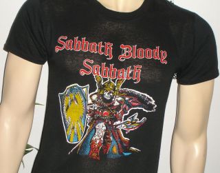RaRe *1980s BLACK SABBATH* vtg metal rock concert tour t shirt (M) 80s 