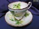 Roslyn China teacup and saucer authentic world famous wheatcroft roses 
