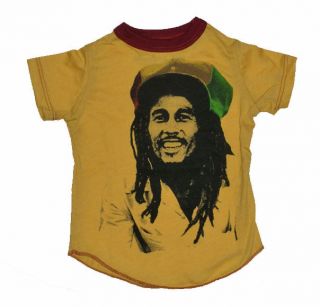 New Authentic Rowdy Sprout Bob Marley Vintage Inspired Kids T Shirt in 