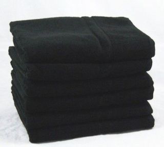   Bulk Buy 100% Egyptian Cotton 450 GSM Bath Towels   PLAIN BLACK