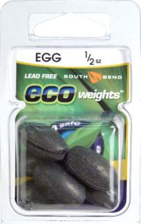 eco biodegradable egg sinkers 1 2 oz 6 pack one