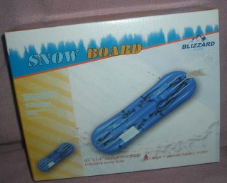 45 IN. B. K. INFLATABLE SNOWBOARD SNOW TUBE NIB FLOAT RAFT
