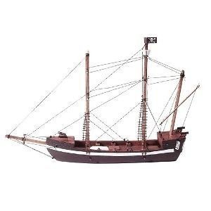 Basic Boats Pirate Ship Wood Model Kit NEW for kids 13+ by Downeast 