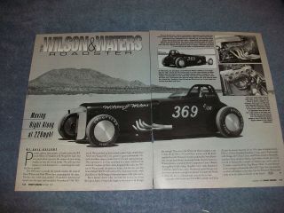 1929 Ford Highboy C/Gas Roadster Article Wilson & Waters Roadster