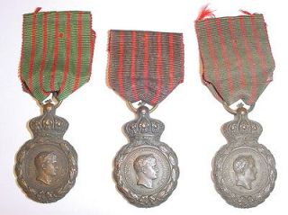 LOT OF 3 AUTHENTIC SAINT HELENA MEDALS NAPOLEON FRENCH EMPEROR