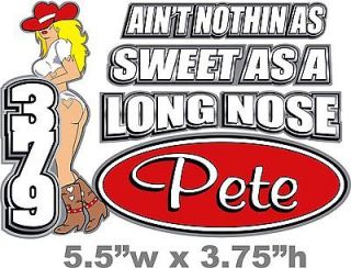 379 Long Nose Pete Sticker Decal inspired by Peterbilt 379 Fans Semi 