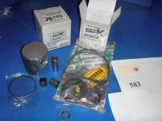 SKIDOO ROTAX 583 ENGINE REBUILD KIT PISTONS/RINGS/​PINS/CLIPS AND 