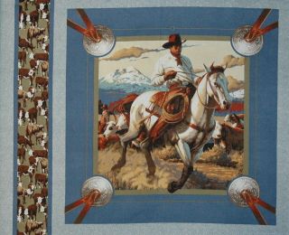 cushion panel cattle herding rider cowboy from australia time left