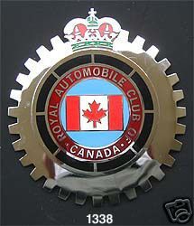 car grille emblem badges canadian auto club 