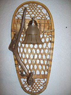    MOOSE WHITETAIL DEER ANTLER SHED HORN SNOWSHOE SCONCE LIGHT/LAMP #22