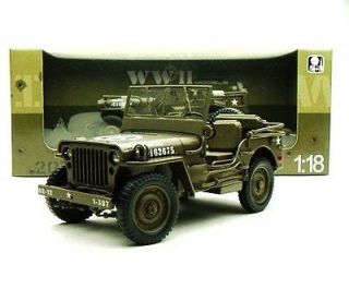 WELLY 18036 118 1/4 TON US ARMY WILLYS JEEP DIECAST MODEL CAR