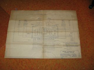    Original blueprints for 60 1941 42 GE carbon arc searchlight