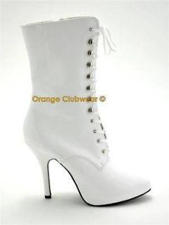 white victorian boots in Womens Shoes
