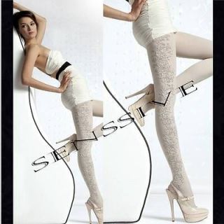 SELMA * OPAQUE WINTER MICROFIBER TIGHTS PANTYHOSE 3D PATTERN size S 