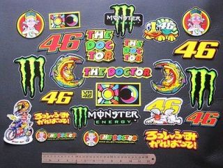 Motocross Racing Decal The Doctor Rossi 46 Turtle Stickers set of 24 