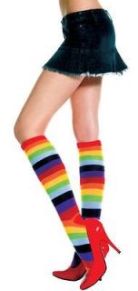   Knee High Sock Multi Colors School Girl Uniform Dance Costum MLH