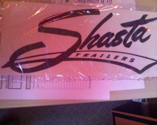 silver shasta travel trailer vintage style decal  19 90 buy 