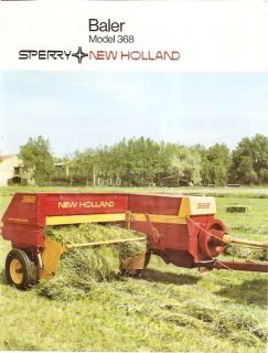 Farm Equipment Brochure   Sperry New Holland   368   Baler (FB153)