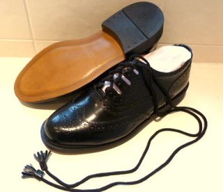 new leather black ghillie brogues kilt formal shoes