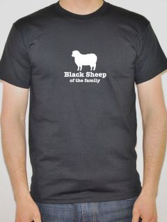 BLACK SHEEP OF THE FAMILY Novelty / Themed Mens T Shirt  Various 